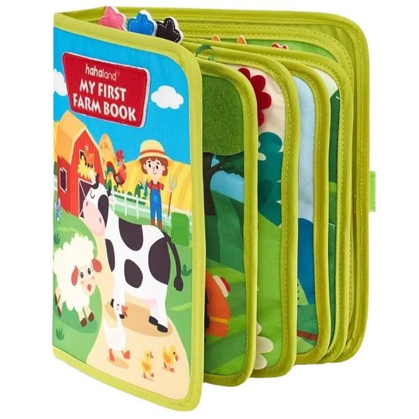 ZNZ MART 30 in 1 Busy Board Book Kids Sensory Montessori Travel Toy