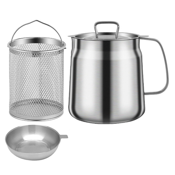 1.5L Versatile Oil Filter Tank Stainless Steel Oil Filter Pot