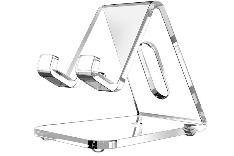 Acrylic Cell Phone Stand, 5mm Thicker Clear Cell Phone Holder,