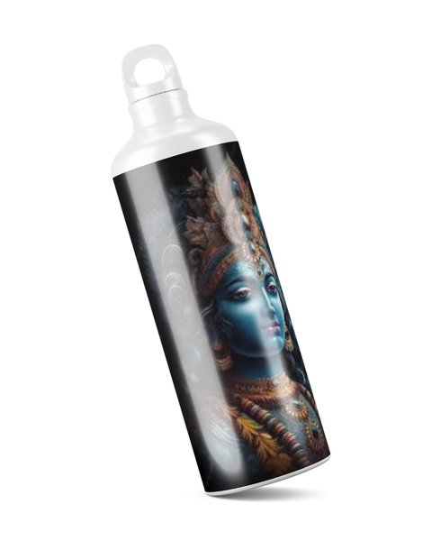 Katz Designs - Metal Water Bottle - Krishna