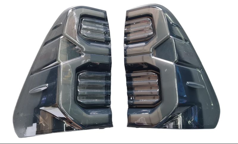 Smoked LED GR Style Tail Light Set Compatible With Toyota Hilux