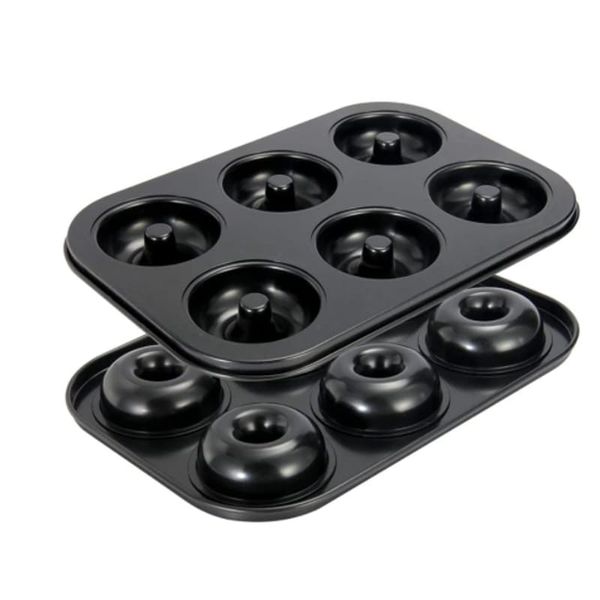 2 Pieces Non-Stick 6 Slot Doughnut Baking Pan