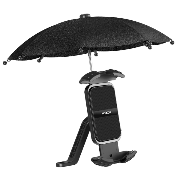 MOXOM MX-VS99 Motorcycle Phone Holder with Small Umbrella 360 Rotation