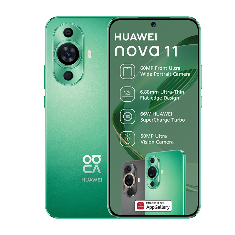 Huawei Nova 11 4G Dual Sim 256GB - Green | Shop Today. Get it Tomorrow ...