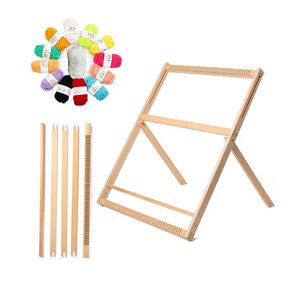 Weaving Loom for Beginners Adults and Kids Weaving Works Complete Yarn Kit