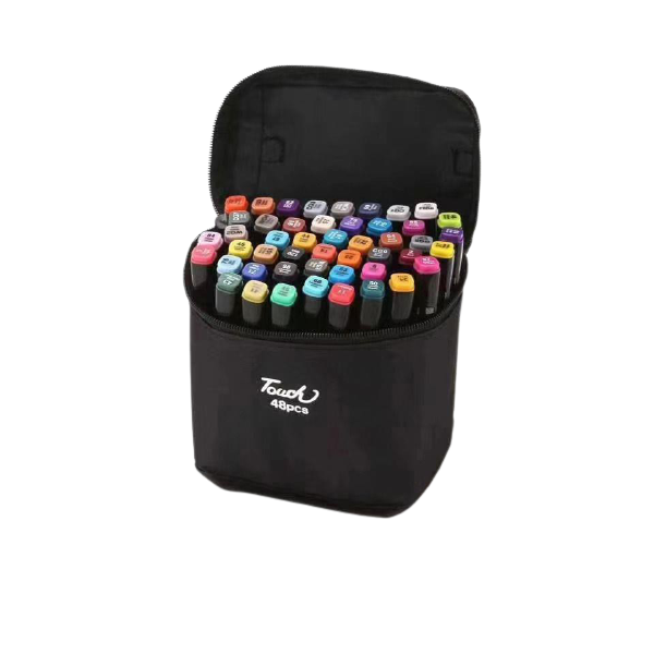 GB 48 Pieces Of Double Head Alcohol Oil Color Art Marker Set