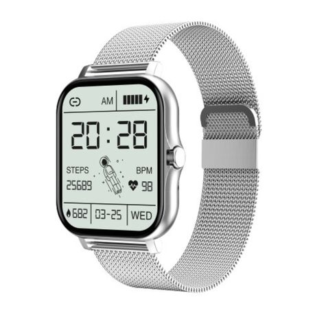 Mens smartwatch 2025 with metal strap