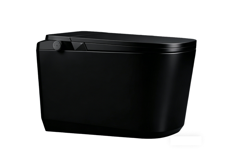 Premium Oversized Non-Electric Smart Toilet - Black, 305mm Rough-in