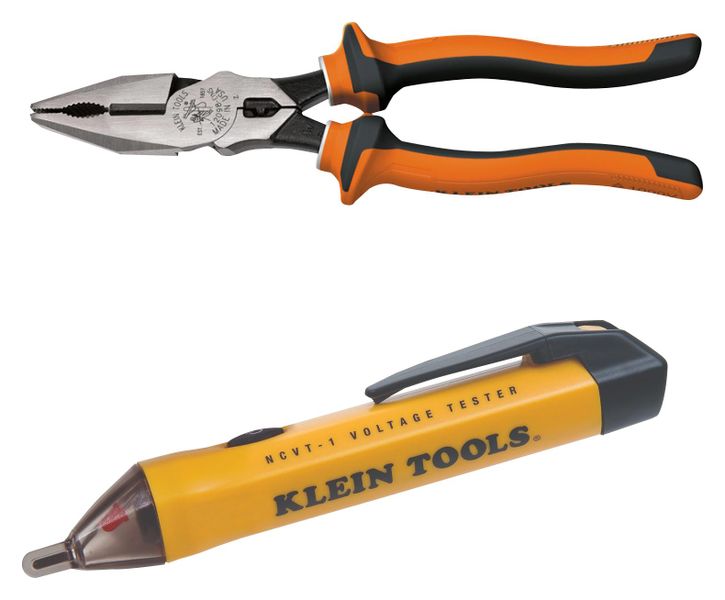 Klein Tools (12098EINS &amp; NCVT PROMO) Side Cutting Plier, With NCV Tester