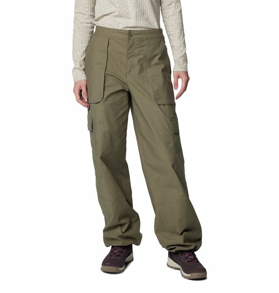 Columbia Women's Brea Falls Cotton Ripstop Pants Stone Green