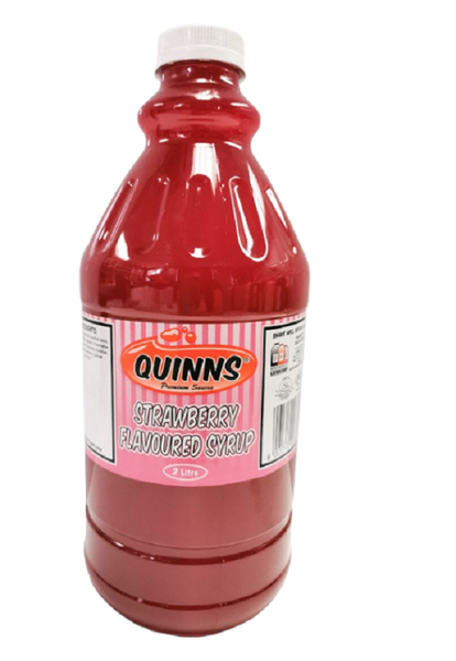 QUINNS - Strawberry Milkshake Syrup 2L x 3