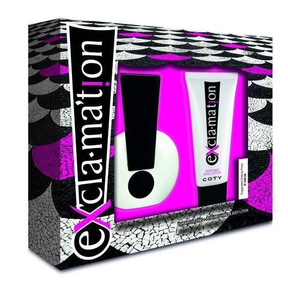 Coty Exclamation Cologne 50ml, Body Lotion 115ml
