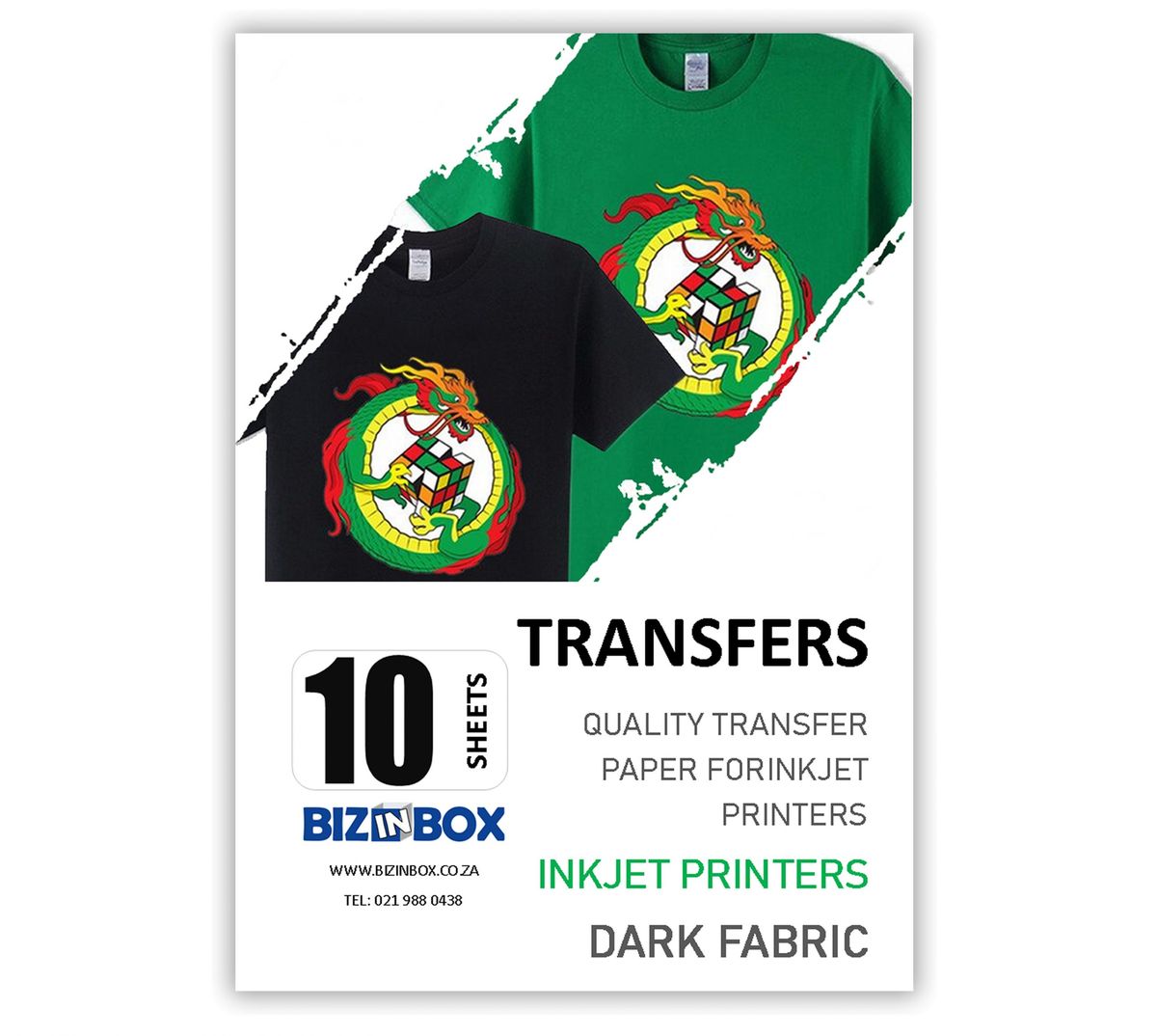 Dark Transfer Paper for Inkjet Printers 10 Pack Shop Today. Get it