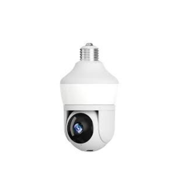 5MP Wi-Fi Light Bulb Camera - Indoor PTZ Security with Night Vision