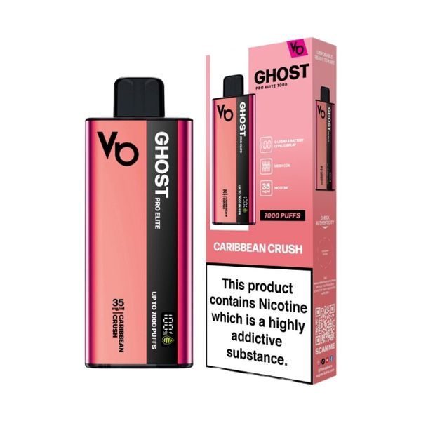 Ghost Pro Elite Vapesbar 7000 Puffs Disposable Vape - Caribbean Crush