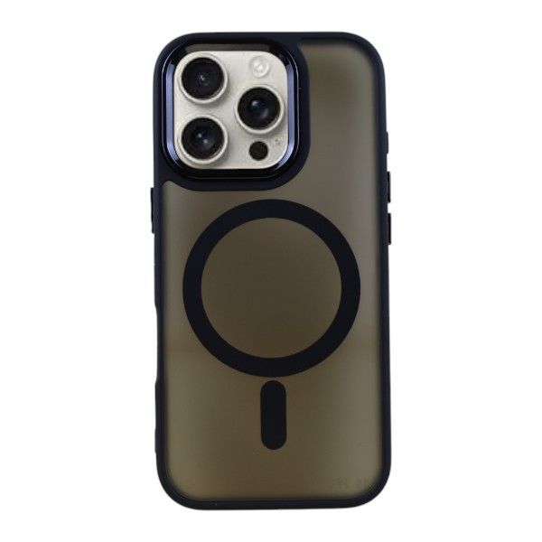 Frosted Armor Phone Case Compatible With Phone 16 Pro - Black