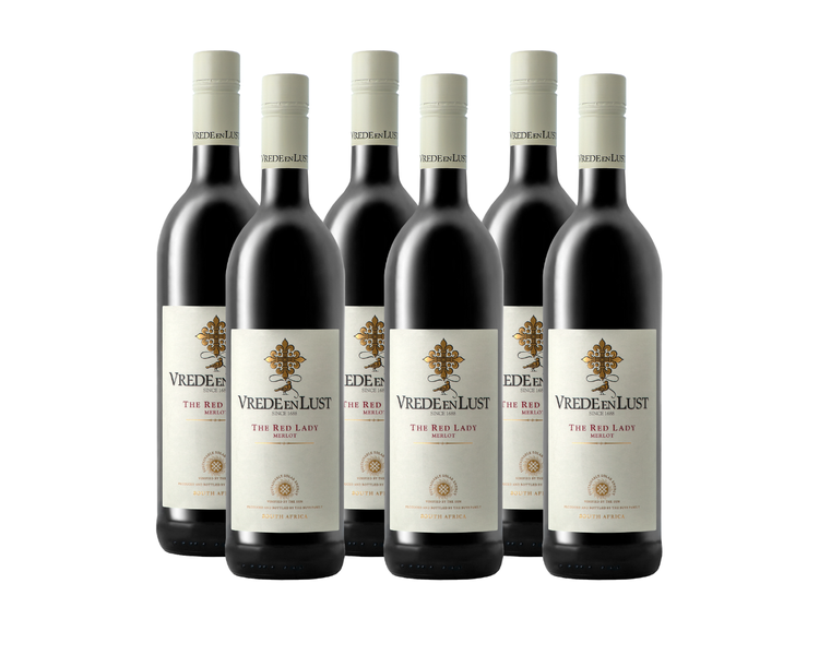 Vrede en Lust - Red Lady Merlot - 6x750ml