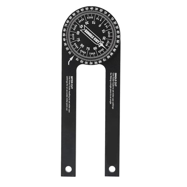 Tool DIY Laser Etched Scale Aluminium Alloy Ruler &amp; Angle Finder (18.5cm)