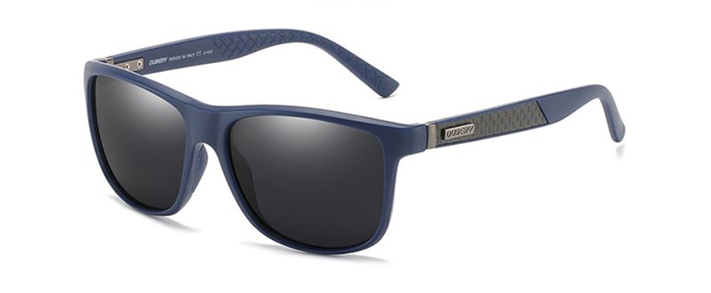 Dubery Polarized Sunglasses 100% UV Protection Sand Blue Black/Black D002