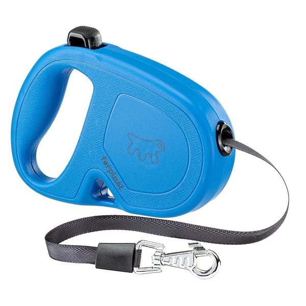Ferplast Retractable Leash for Medium Dogs FLIPPY ONE TAPE S,Blue