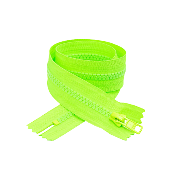 YKK Closed End Zip - 10 Pack - Neon Green