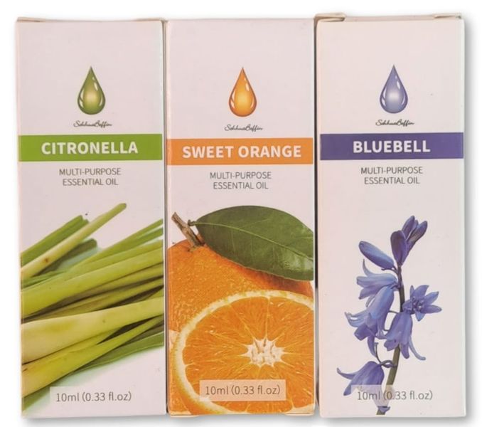 Multi-Purpose Essential Oil - Citronella, Sweet Orange, Bluebell