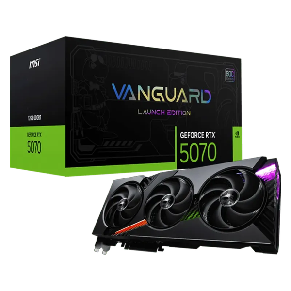 MSI GeForce RTX 5070 12GB VANGUARD SOC Launch Edition - GDDR7