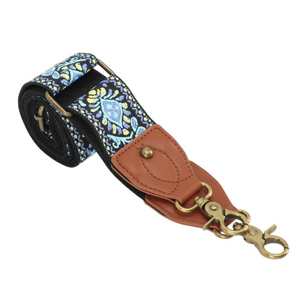 Retro Ethnic Camera Strap Thickened Polyester Blue