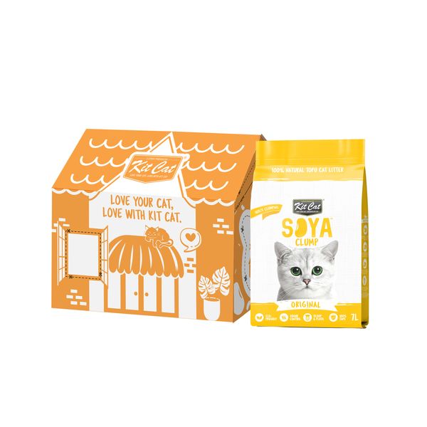 Kit Cat Soya Clump Cat Litter - Soya Clump Original Bulk Unit (6 x 7L)