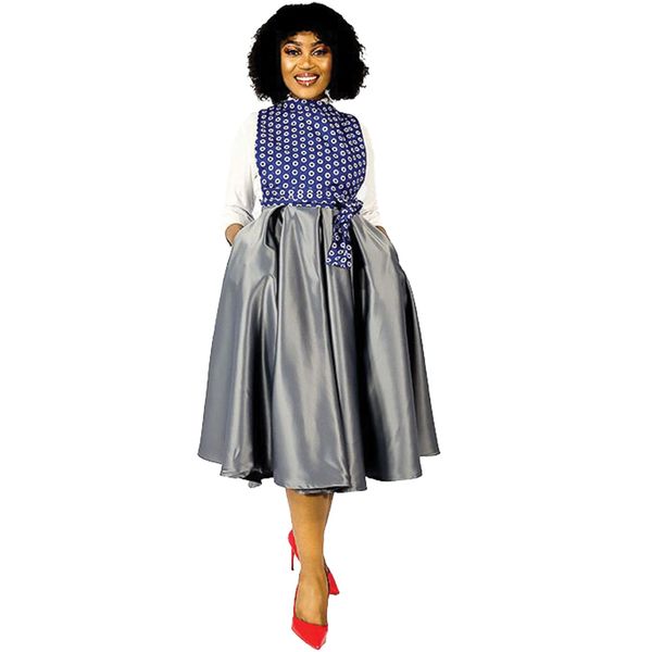 Africa Fashion House Heritage Dress Sotho Grey