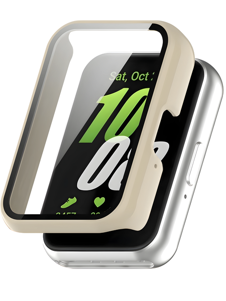 Full Protective Case Compatible With Samsung Galaxy Fit 3 SM-R390-Beige