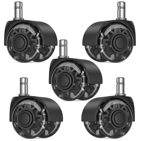 Office Chair Caster Wheels,2" Replacement Wheels for Office Chair Set of 5