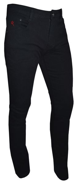 Soviet Strikers Mens Basic Stretch Slim Leg Jean - Black