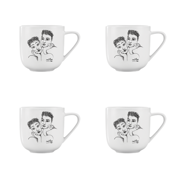 Carrol Boyes Mug Set of 4- Two of a Kind