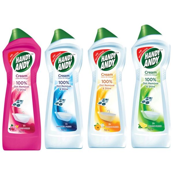 Handy Andy Household Cleaning Cream - 750ml (Assorted Pack of 4)