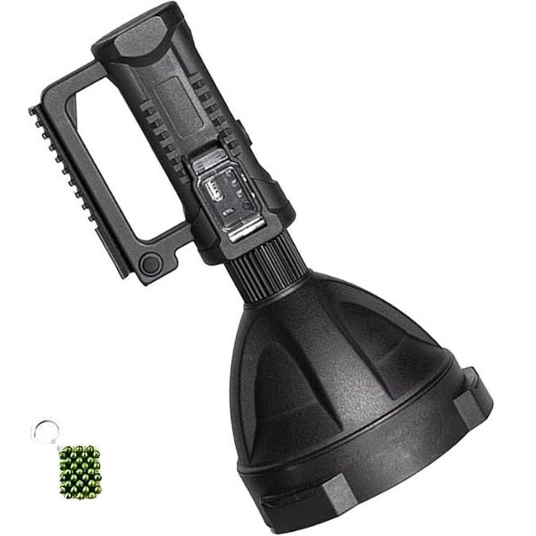 Super Bright LED Rechargeable Flashlight And A Keyholder