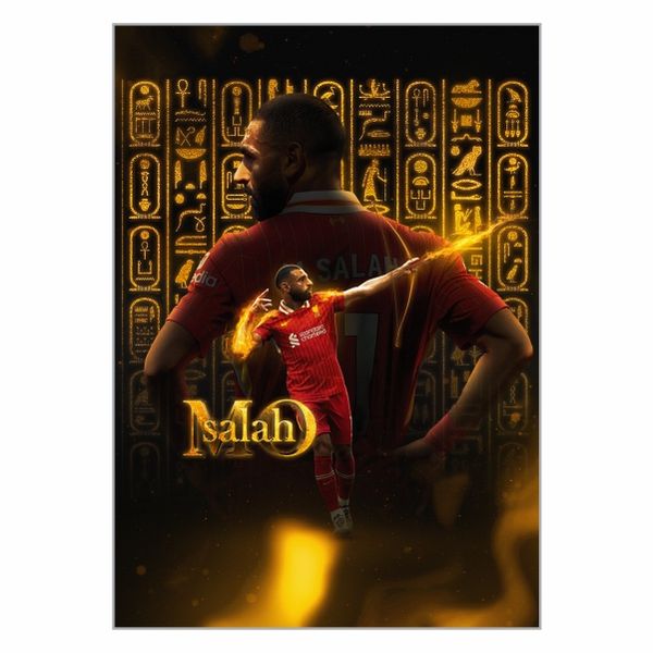 Mo Salah Gold Poster - A1