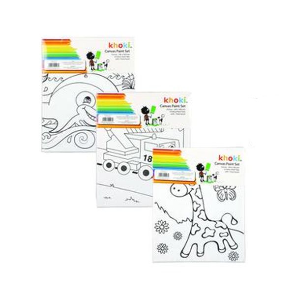 Art And Craft 'Paint Printed Canvas' - 3 Pack