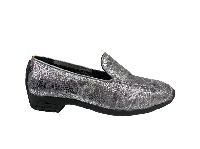 Rossimoda - Suede Fantasia Silver Mens Slip-On Loafers | Shop Today ...