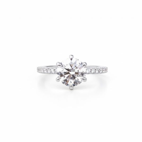 Omura 1ct Lab Grown Diamond Solitaire Ring - 925 Sterling Silver