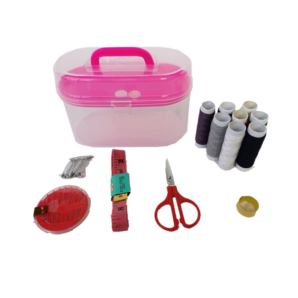 Sewing Kit - Tailor Tape Measure, Full Needle Set, Scissor, Thread - S