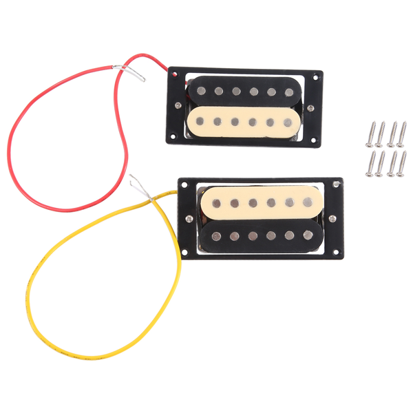 2Pcs Electric Guitar Pickups 50/52 Zebra Faced Humbucker Double Coil Elect