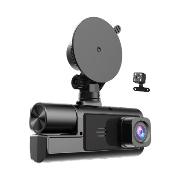 Dash Camera 3 Channel Dash Cam Clear Triple Lens with Parking Mode for Car