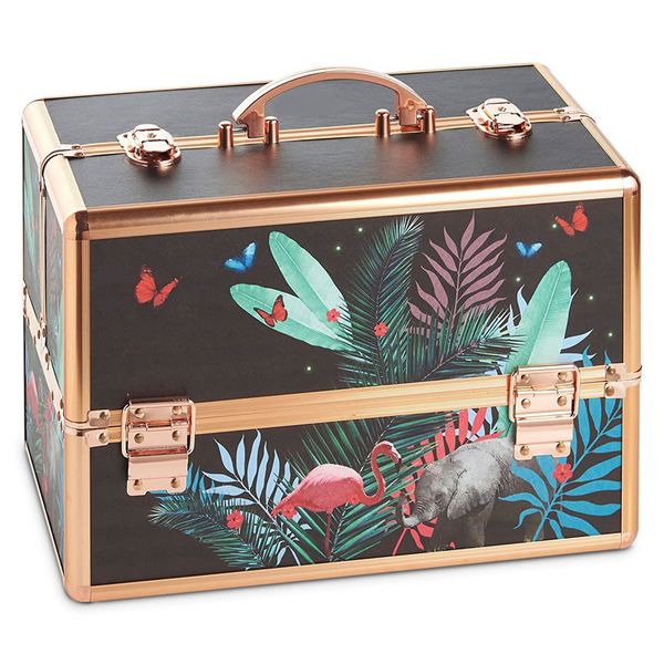 Large Stylish Nature Printed Professional Makeup Cosmetic Organizer