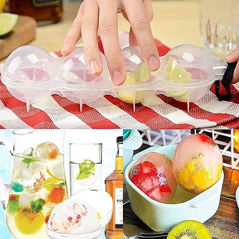 Utility】 Ice Bowl Mold Ice Maker for Summer Fruit Salad Iced Cold
