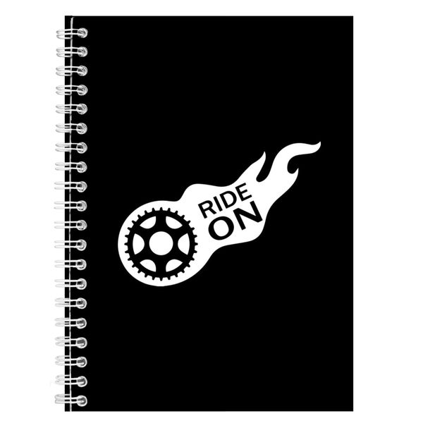 Ride Notebook Cyclist Gift Idea A4 Notepad 121