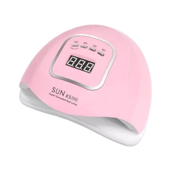 180W UV Nail Lamp, Professional Nail Dryer, Polish Curing Nail Lamp - Pink
