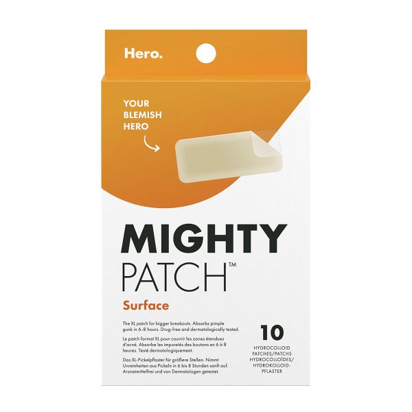Mighty Patch Surface Pimple Patches XL by Hero Cosmetics, 10 large patches