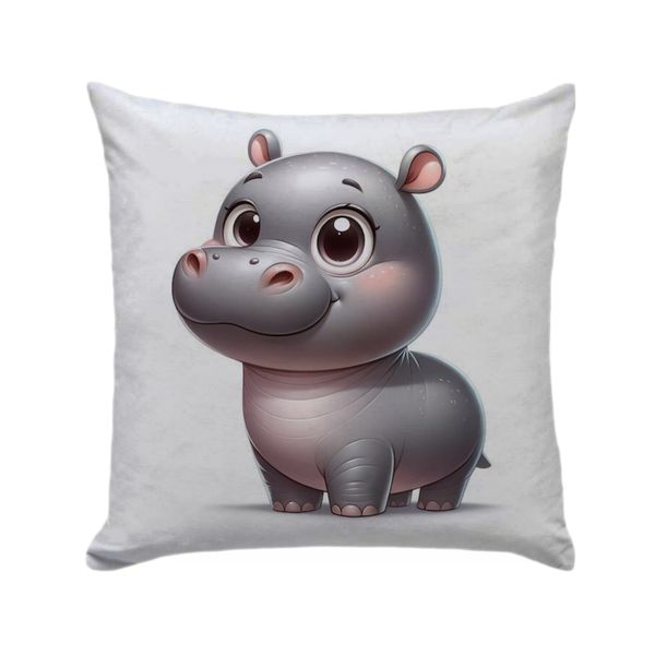 Hippo Decor Pillow - 30cmx30cm