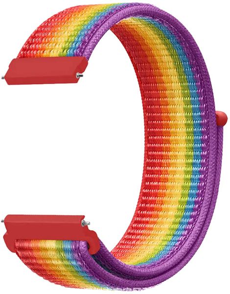 Nylon Strap Compatible with Samsung Watch 22mm Band-Rainbow